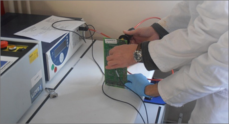 CREPIM plateforme test sur les feux électriques : caractérisation des propriétés diélectriques