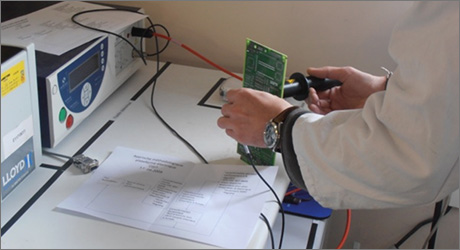 CREPIM plateforme test sur les feux électriques : caractérisation des propriétés diélectriques